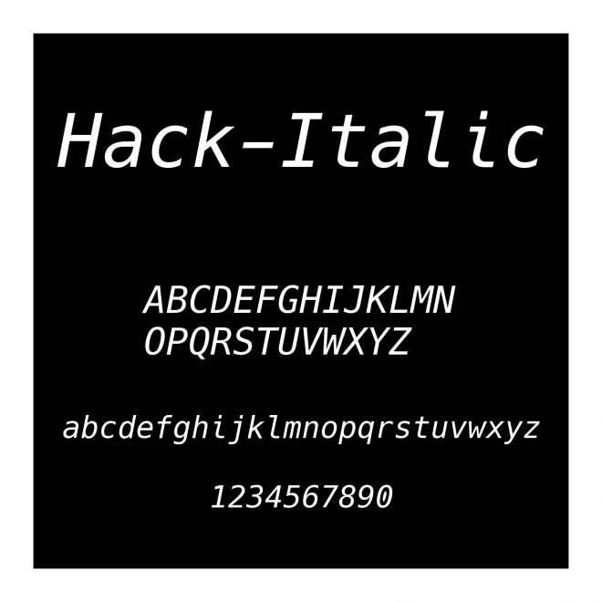 Hack-Italic