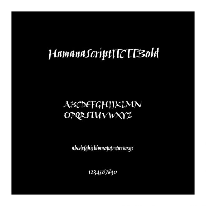 HumanaScriptITCTTBold