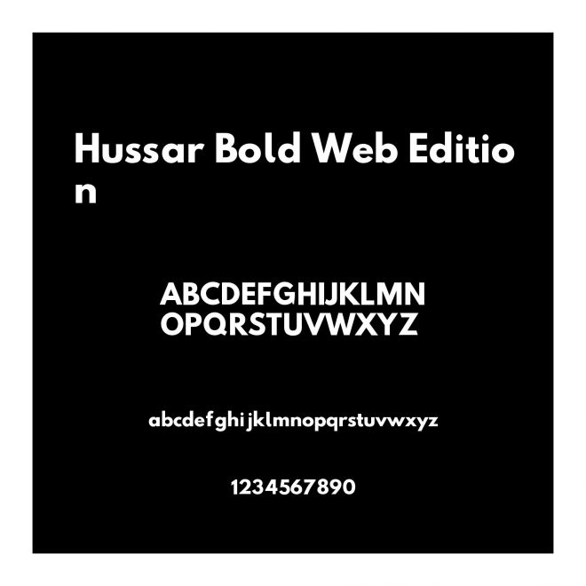 Hussar Bold Web Edition