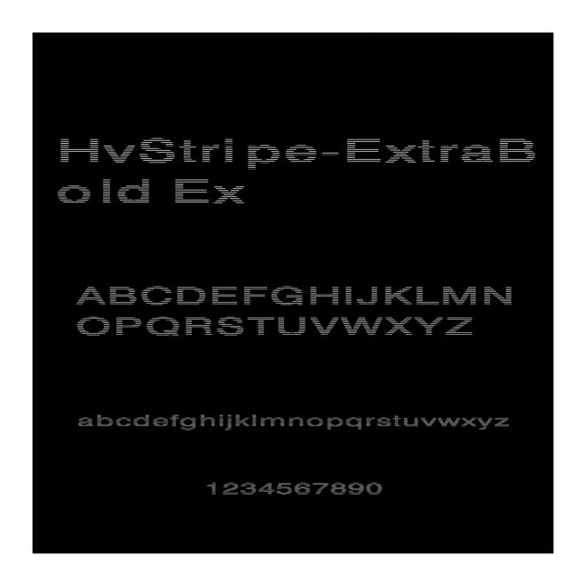 HvStripe-ExtraBold Ex