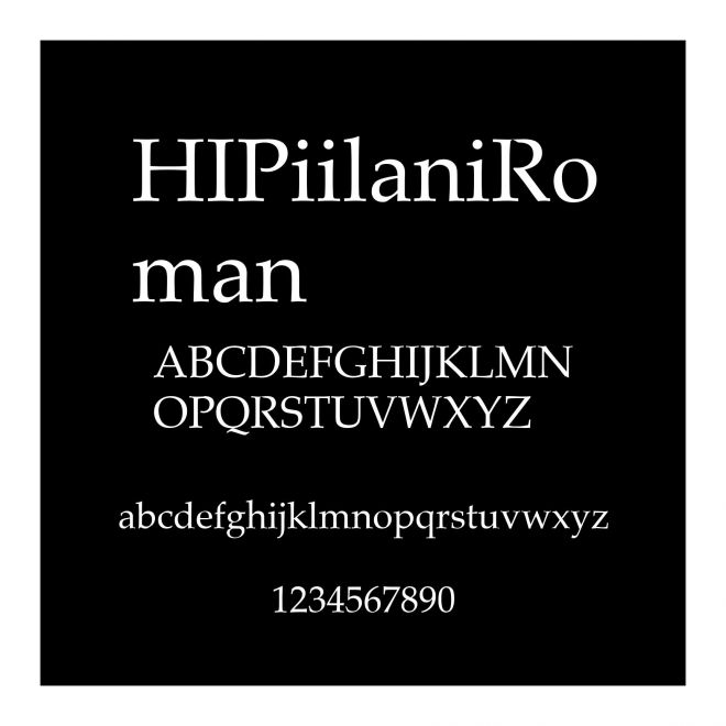 HIPiilaniRoman