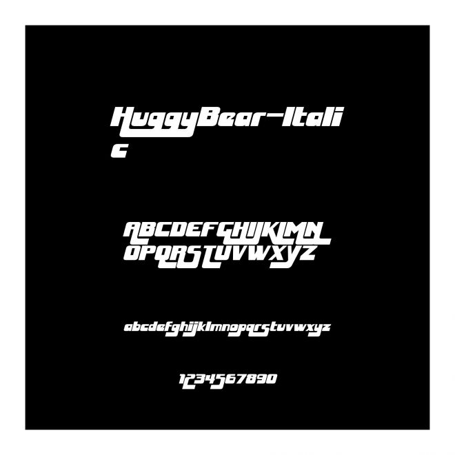 HuggyBear-Italic