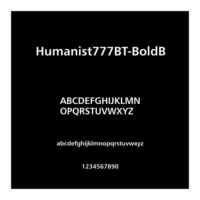 Humanist777BT-BoldB