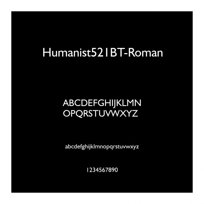 Humanist521BT-Roman