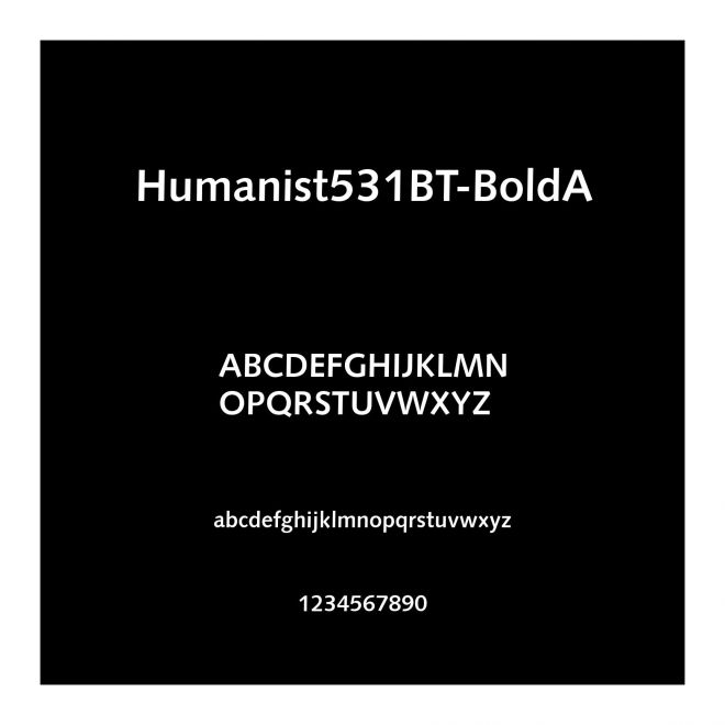 Humanist531BT-BoldA
