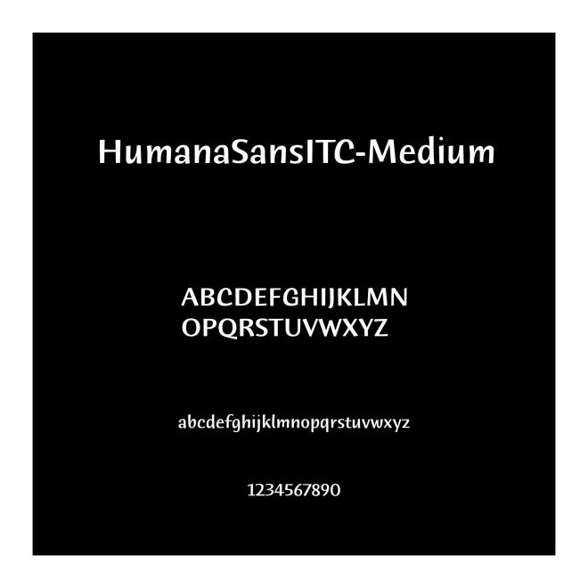 HumanaSansITC-Medium