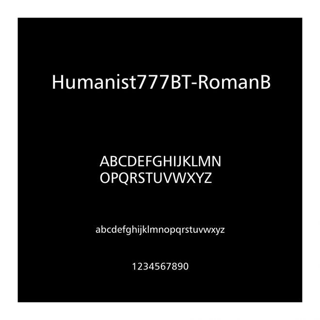 Humanist777BT-RomanB