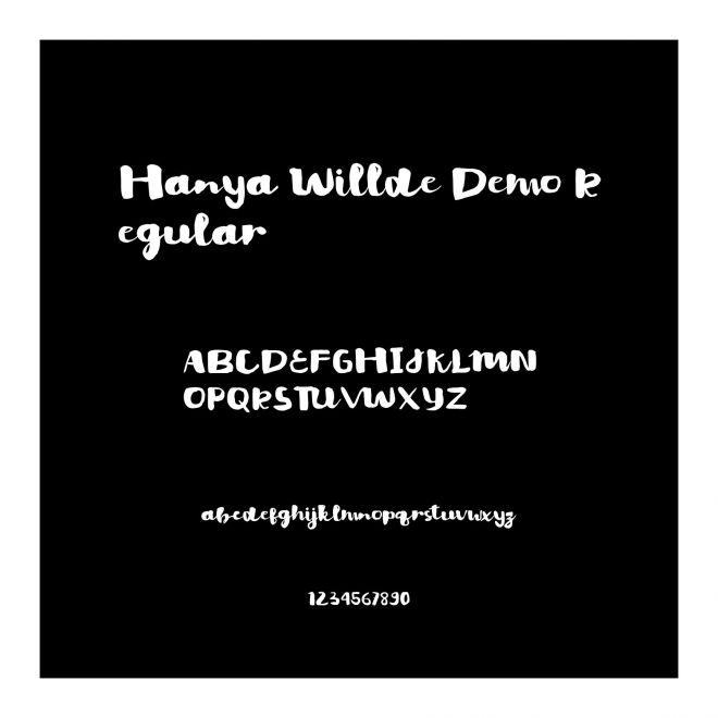 Hanya Willde Demo Regular