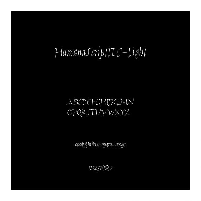 HumanaScriptITC-Light