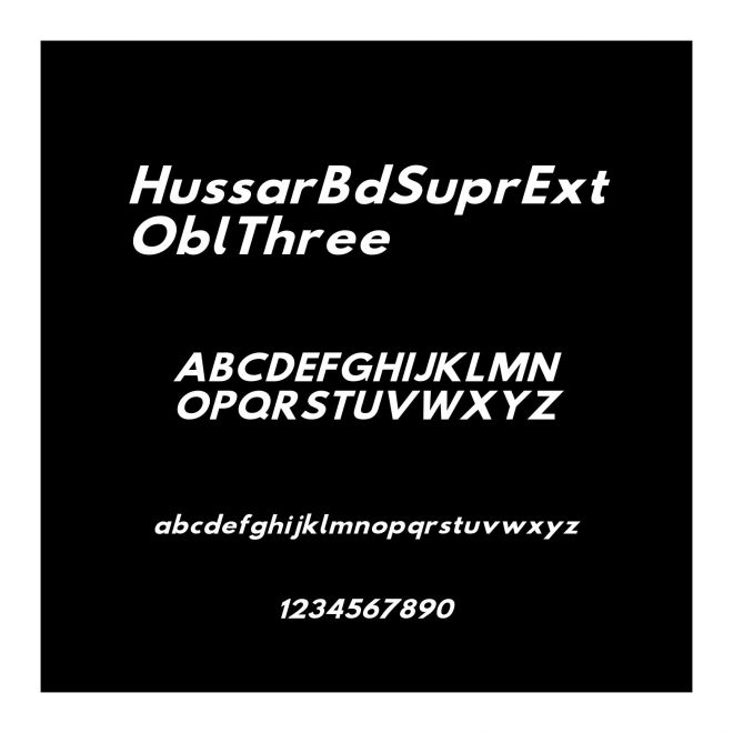 HussarBdSuprExtOblThree