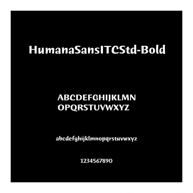 HumanaSansITCStd-Bold