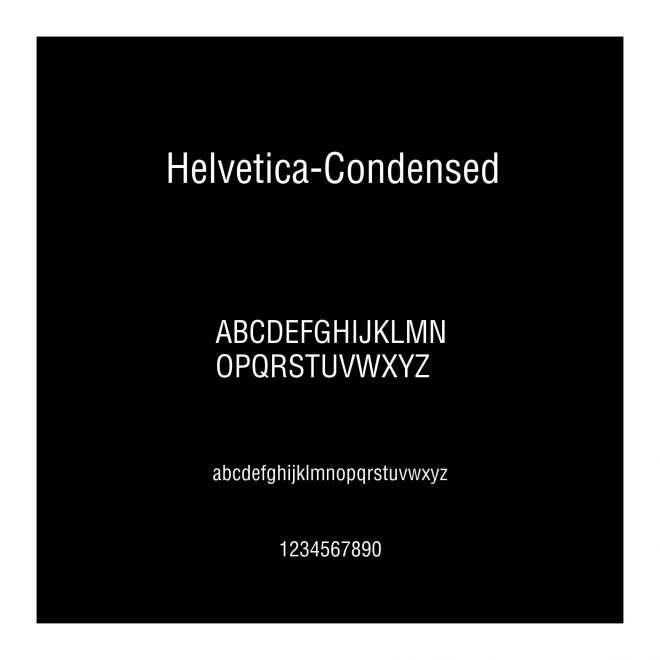 Helvetica-Condensed