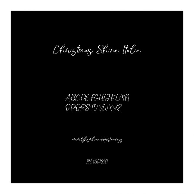 Christmas Shine Italic