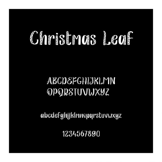 Christmas Leaf