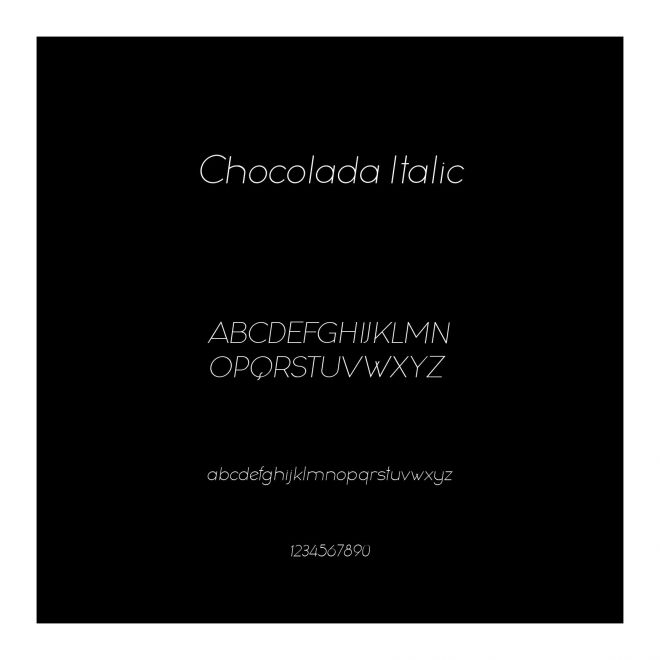 Chocolada-Italic