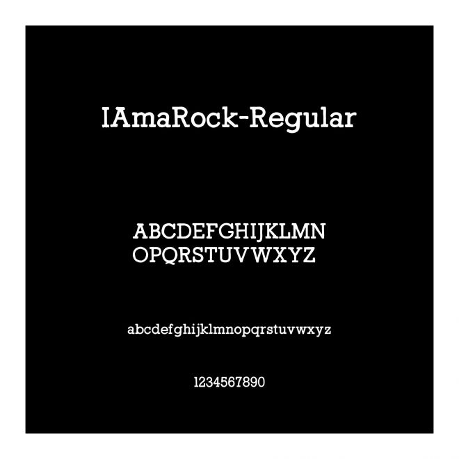 IAmaRock-Regular