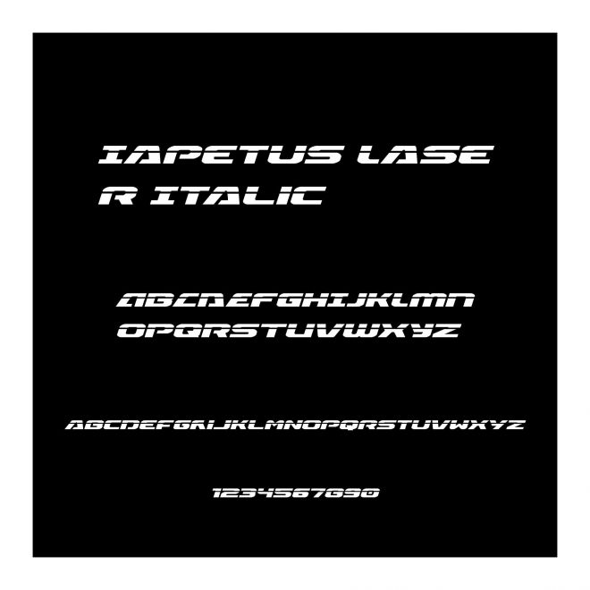 Iapetus Laser Italic