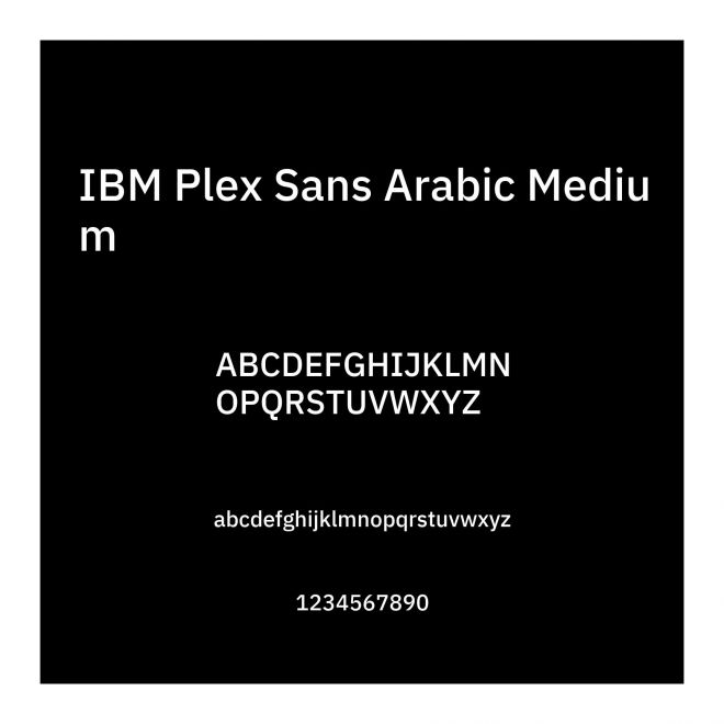 IBM Plex Sans Arabic Medium
