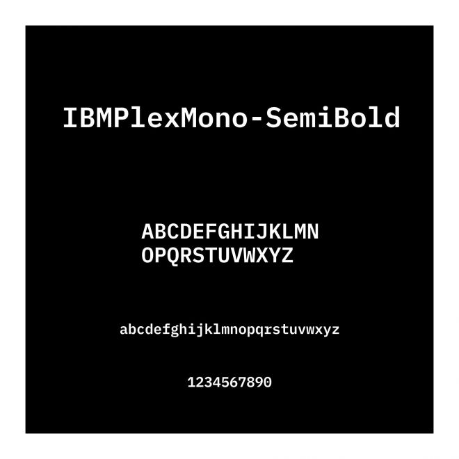 IBMPlexMono-SemiBold