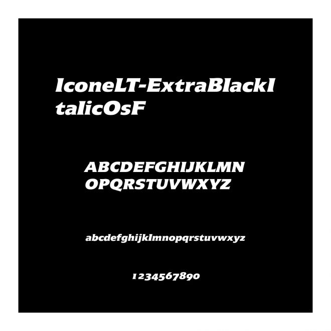 IconeLT-ExtraBlackItalicOsF