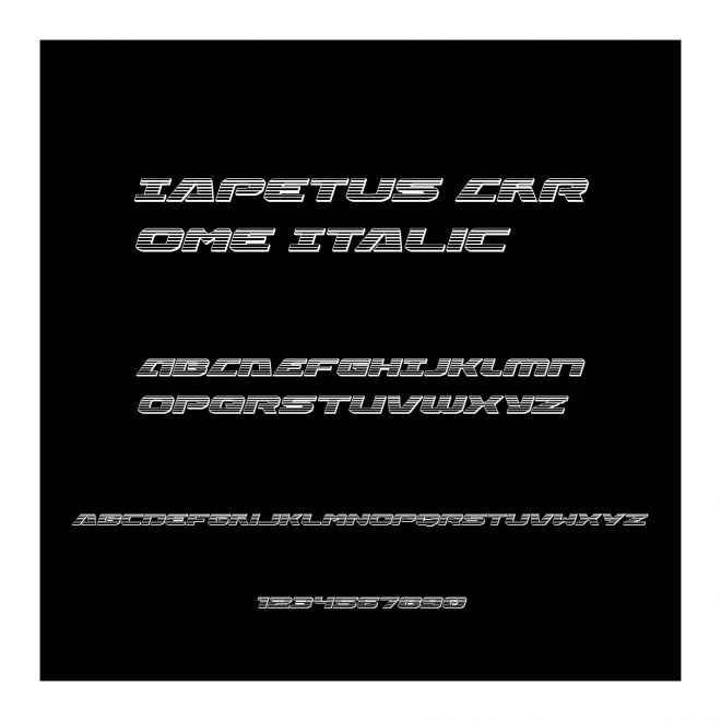 Iapetus Chrome Italic