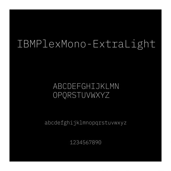 IBMPlexMono-ExtraLight