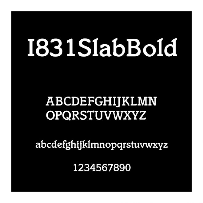 I831SlabBold