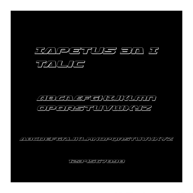 Iapetus 3D Italic