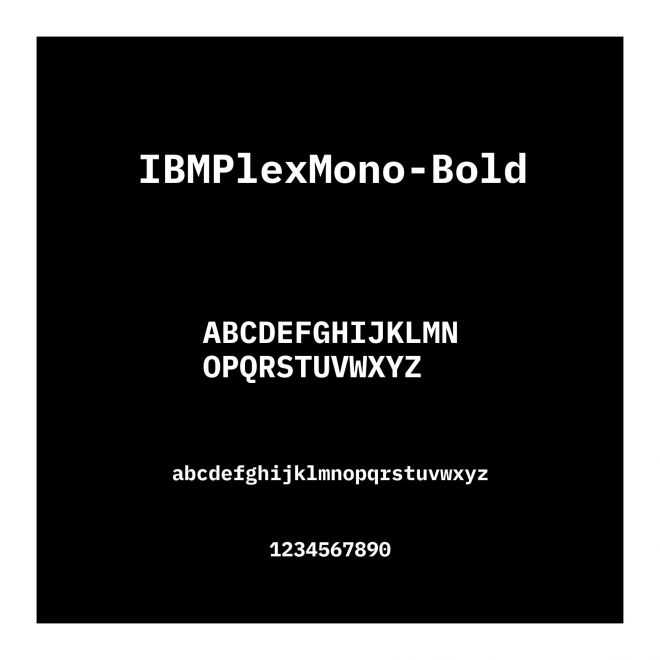 IBMPlexMono-Bold