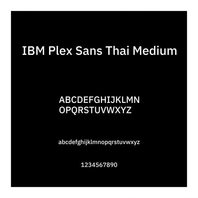 IBM Plex Sans Thai Medium