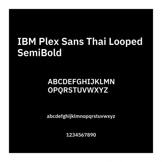 IBM Plex Sans Thai Looped SemiBold