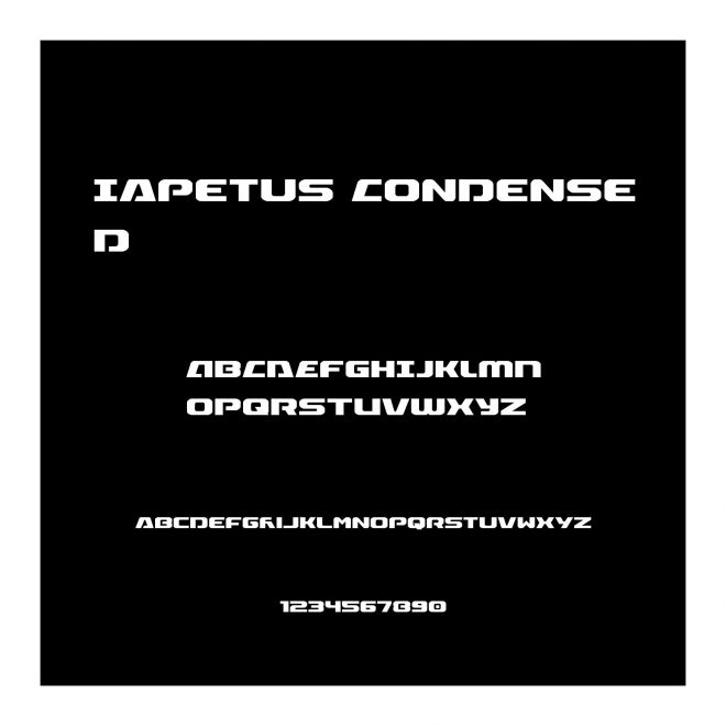Iapetus Condensed