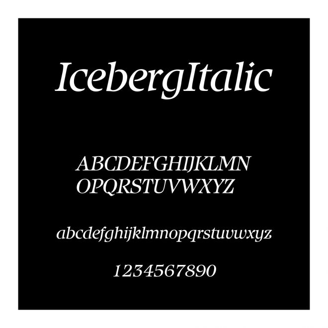 IcebergItalic