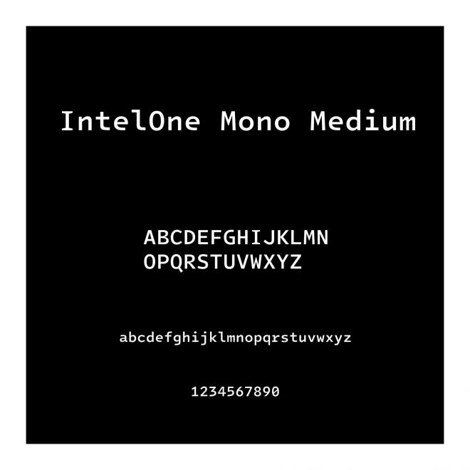 IntelOne Mono Medium