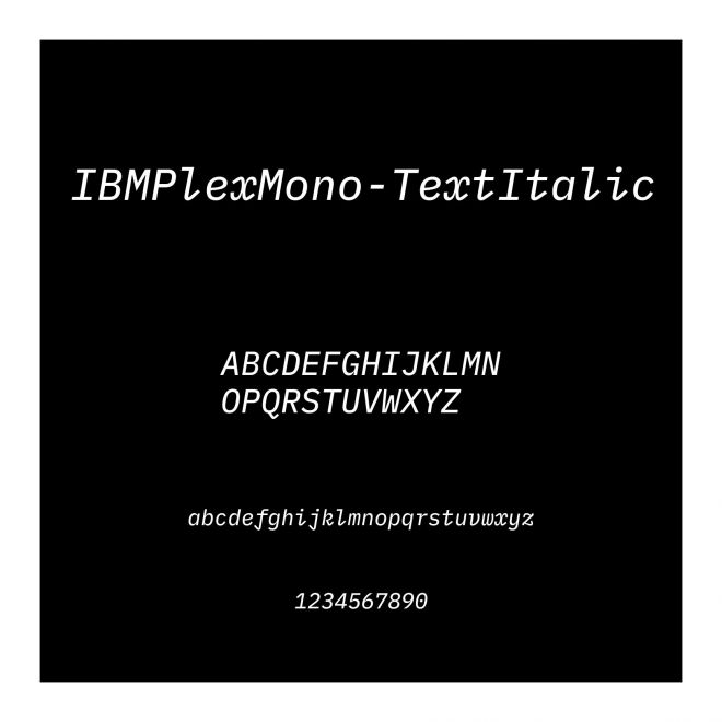 IBMPlexMono-TextItalic