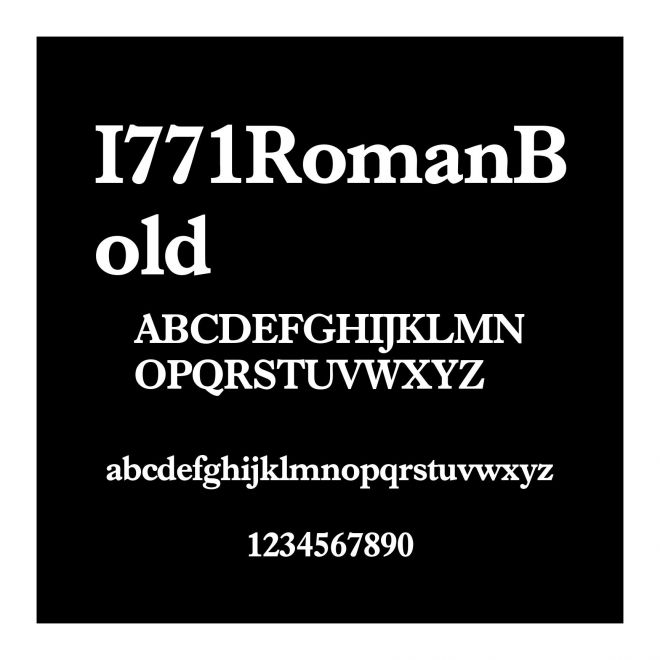 I771RomanBold