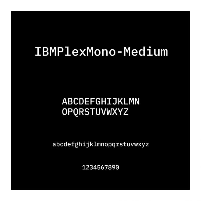 IBMPlexMono-Medium