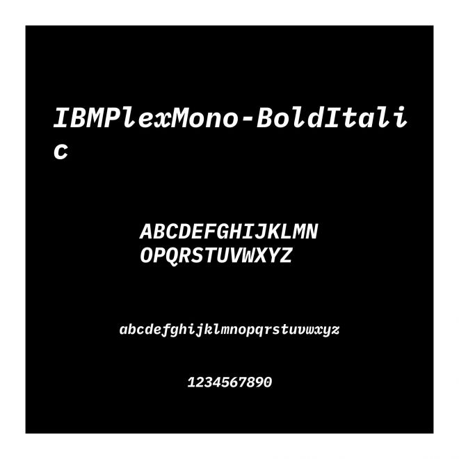 IBMPlexMono-BoldItalic