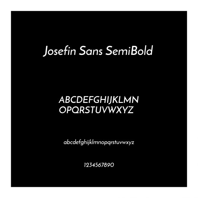 Josefin Sans SemiBold