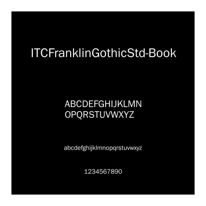 ITCFranklinGothicStd-Book