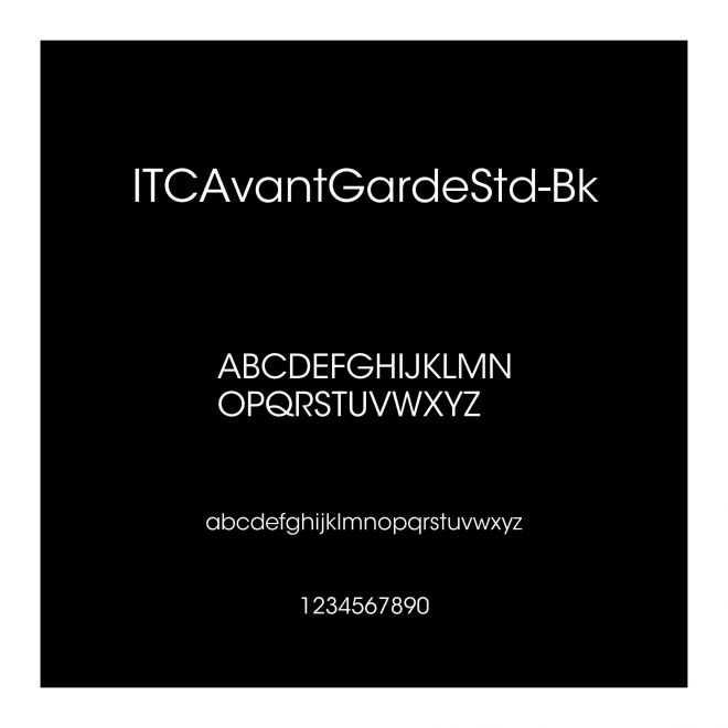 ITCAvantGardeStd-Bk