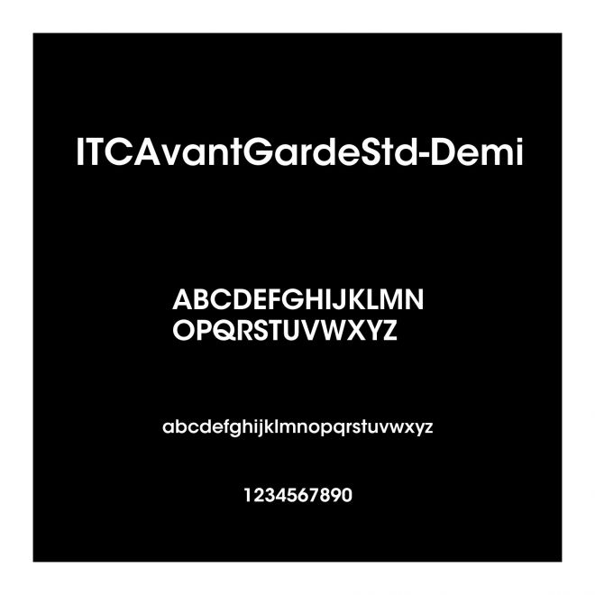 ITCAvantGardeStd-Demi
