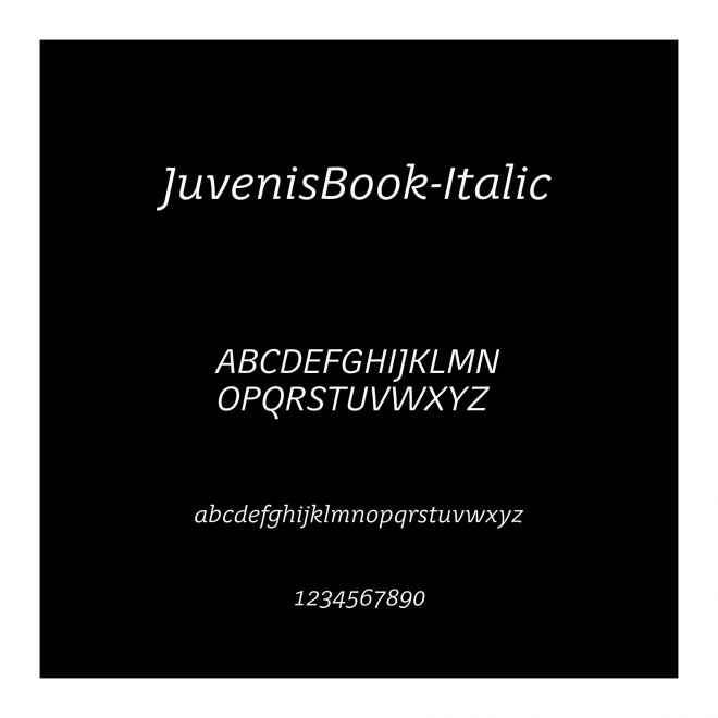 JuvenisBook-Italic