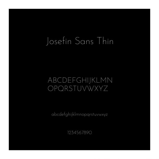 Josefin Sans Thin