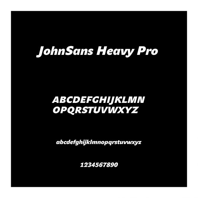 JohnSans Heavy Pro
