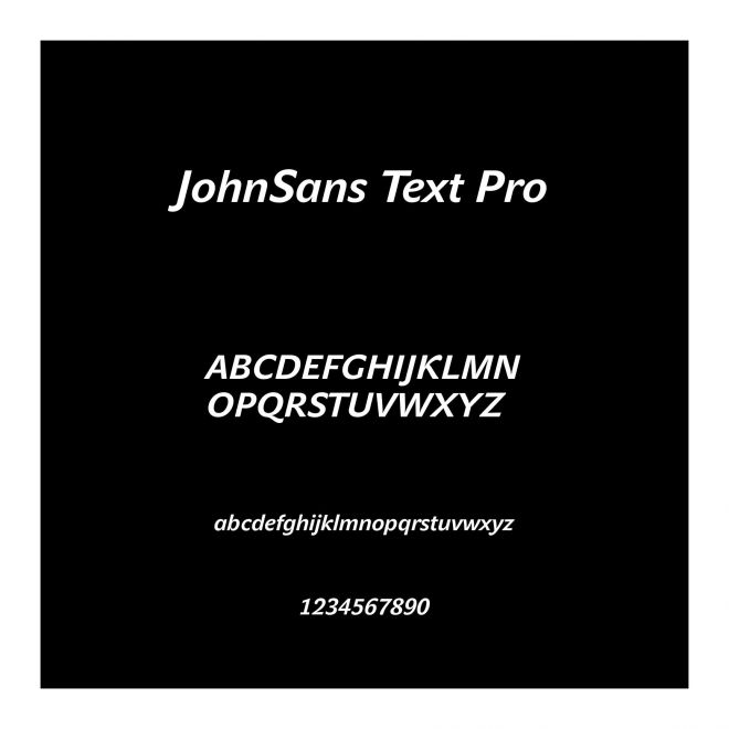 JohnSans Text Pro