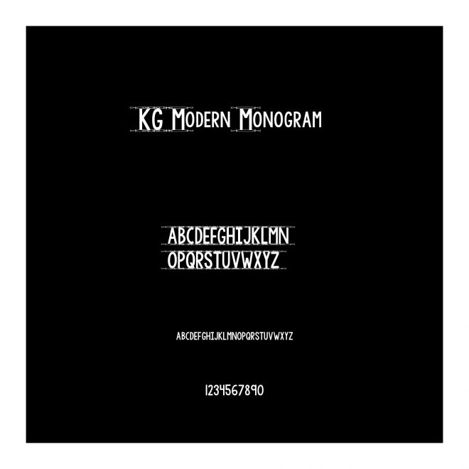 KG Modern Monogram