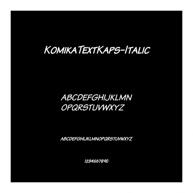 KomikaTextKaps-Italic