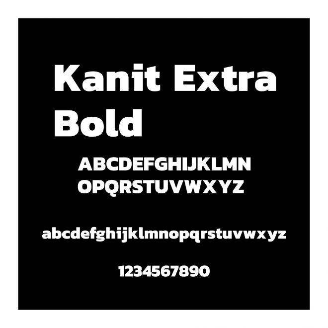 Kanit ExtraBold