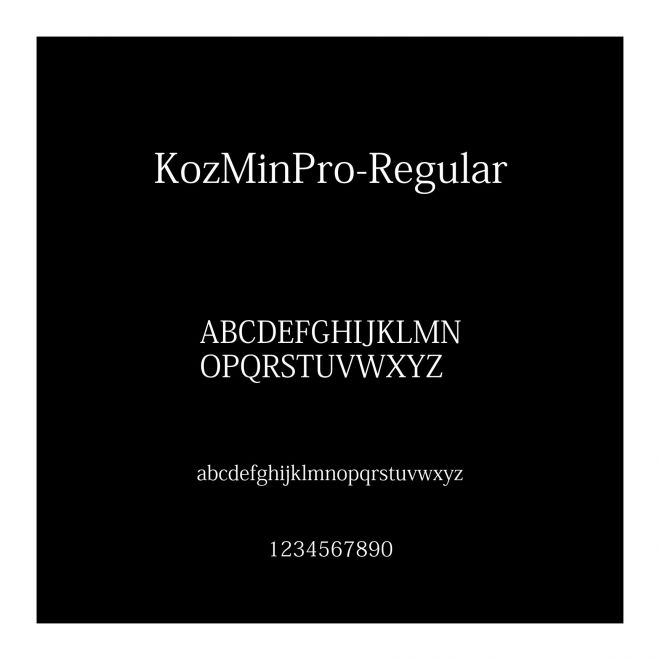 KozMinPro-Regular
